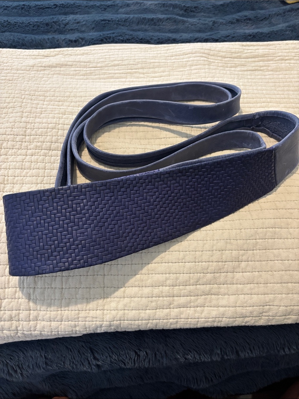 Ada Woven Navy Blue Women's Belt